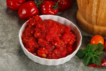 Fresh tomato puree pasta sauce