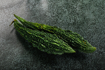 Raw green exotic Bitter melon
