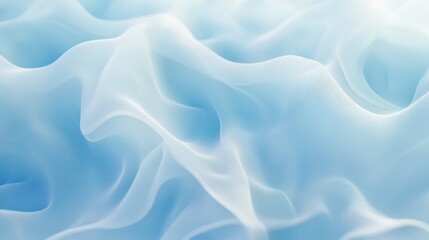 Obraz premium Aerial light blue abstract gradient background blur white waves pattern.