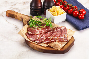 Italian pork sausage - prosciutto crudo