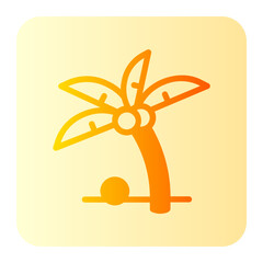 Palm Tree  gradient icon