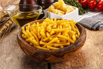 Italian pasta Maccherony for cooking