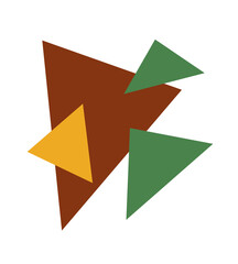Geometric shapes element abstract triangle