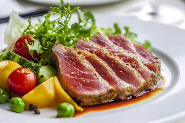Gourmet tuna and vegetables