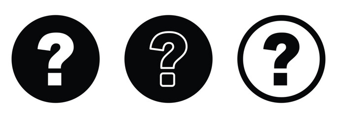 Question mark icon vector illustration on isolated background.