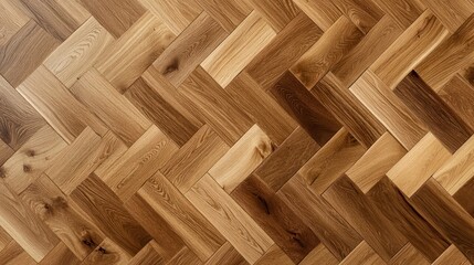Elegant Herringbone Wooden Floor Pattern