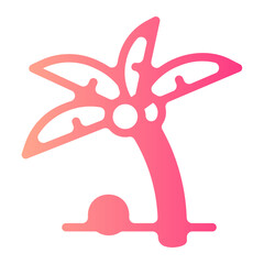 Palm Tree  gradient icon