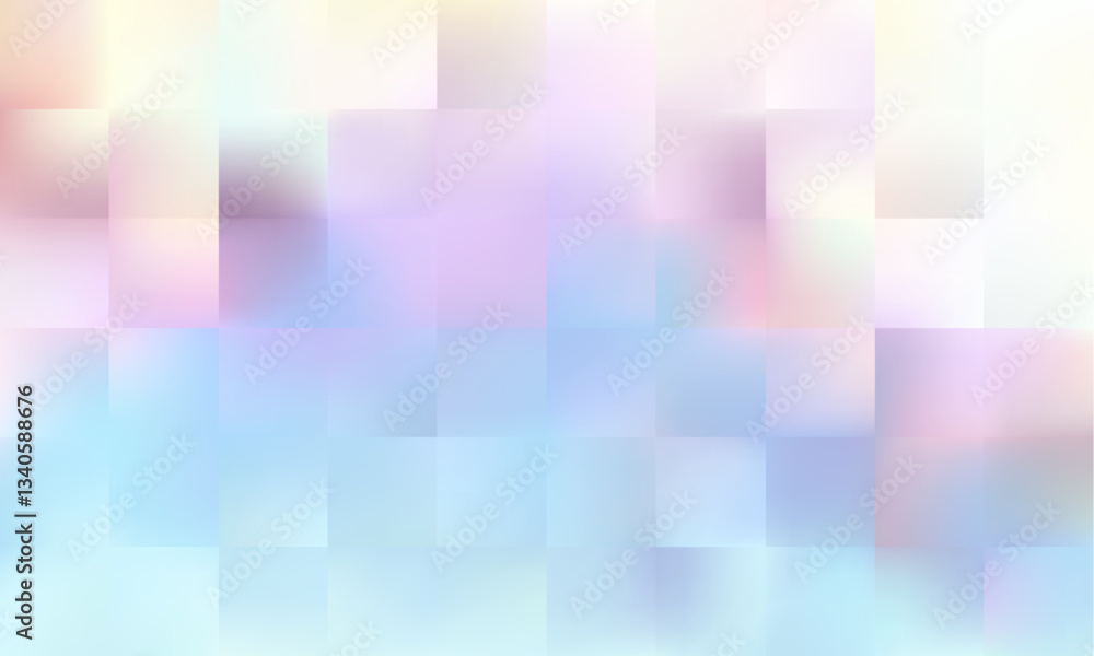 Poster this light pastel colors lowpoly mosaic abstract background with blurred squares is perfect for crea