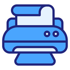 Printer blue icon