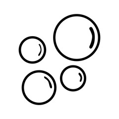 bubble vector on transparent background