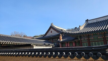 Fototapeta premium Korean palace beautiful and quiet scenery