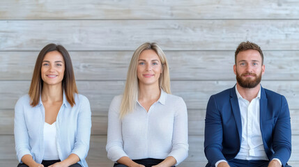 Diverse recruitment panel interviewing candidates with confidence and professionalism