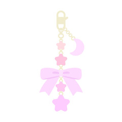 星空モチーフの二連ストラップ♪PNG