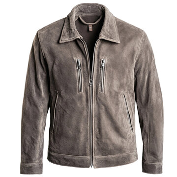 Casual jacket for men transparent background. Generative ai.