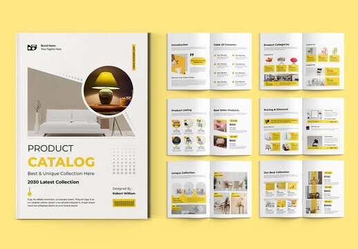 Product Catalog Template Layout
