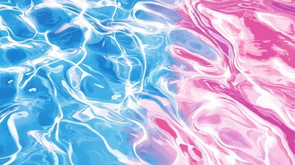 Abstract Water Ripples Texture. Blue. Pink. White. Graphic Design. Summer. Background