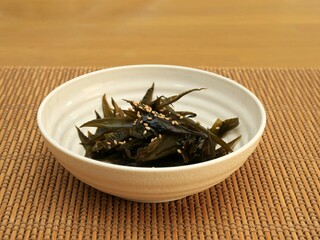 ワカメの茎の自家製「佃煮」