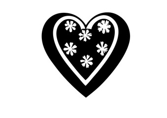 vector heart icon valentines day