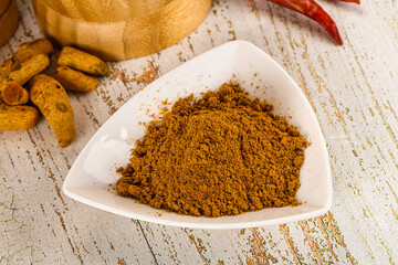 Indian cuisine - curry powder for culinary