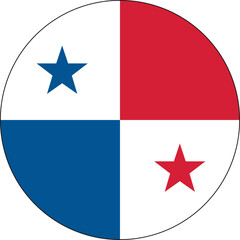 Obraz premium Panama flag vector illustration