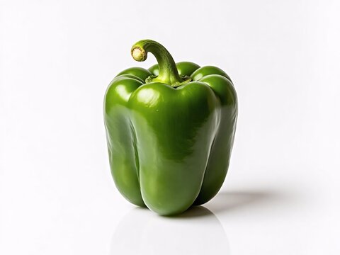 green bell pepper isolated