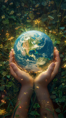 Planet earth in your hands