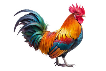 Fototapeta premium rooster isolated on white background