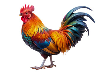 Fototapeta premium rooster isolated on white background