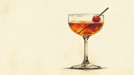 PNG Vintage illustration of cocktail glass drink adult