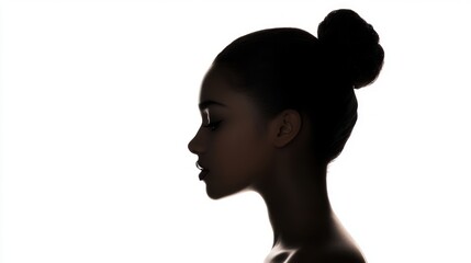 Serene Silhouette: A Study in Black and White