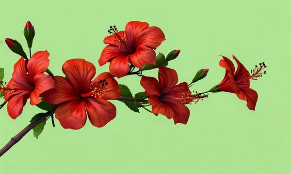mesmerizing green screen animation of hibiscus petals fluttering in gentle wind for cinematic floral visuals and botanical video effects