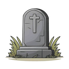 tombstone vector illustration cartoon clipart