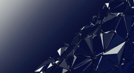 Geometric Triangle Pattern on Dark Gradient Background Abstract Illustration