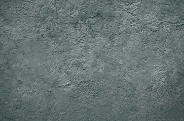 Steel blue plastered wall background for design. Modern concrete wall texture.