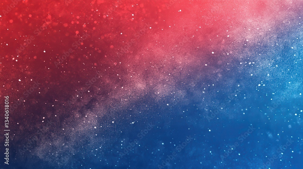 Aufkleber modern and simple blue and red gradient colors background with grain rough texture