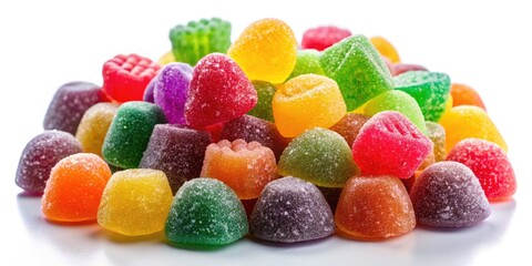 Sugar Coated Gummy Candy Collection - Colorful Sweets Photography