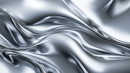 Metal silver texture background or aluminum brushed silver texture with reflection.Abstract background for wallpaper. Generative AI