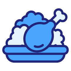 Food blue icon