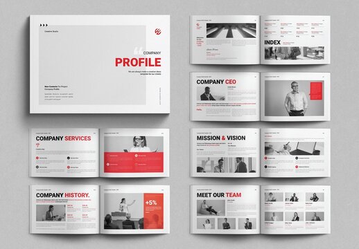 Company Profile Template Landscape