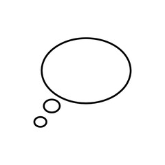 Speech bubble vector icon. Chat illustration sign. Message symbol. Text bubble logo.