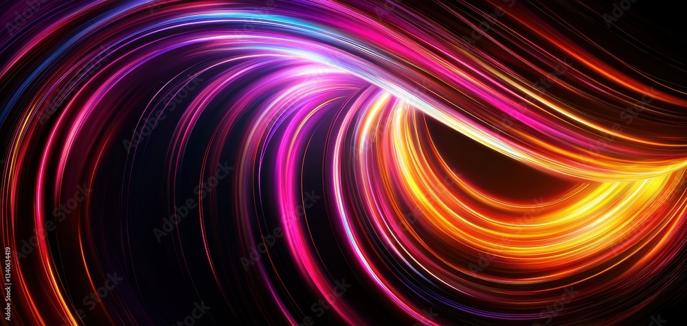 Poster seamless tessellated infinite torus loops floating in ethereal cosmic waves, surreal geometric abstr