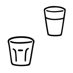 シンプルなコップのイラスト素材