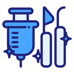 Tools surgery blue icon