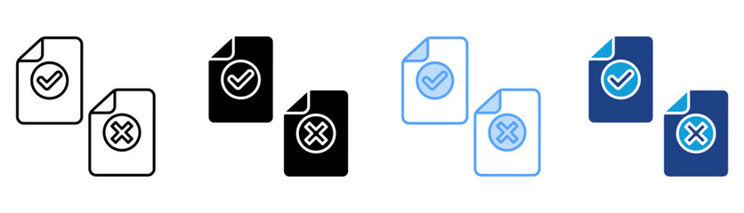 Validation Icon Set Multiple Style Collection