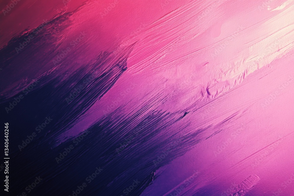 Poster vibrant abstract painting showcasing textures and colors with pink and purple hues in a dynamic comp