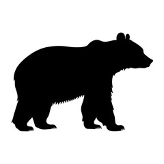 Bear silhouette illustration wildlife animal vector