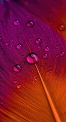 "Feathers of Color: A Dance of Light and Texture"