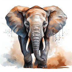 African elephant vector