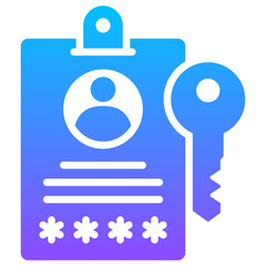Obraz premium Login Credentials Icon