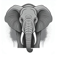 African elephant vector
